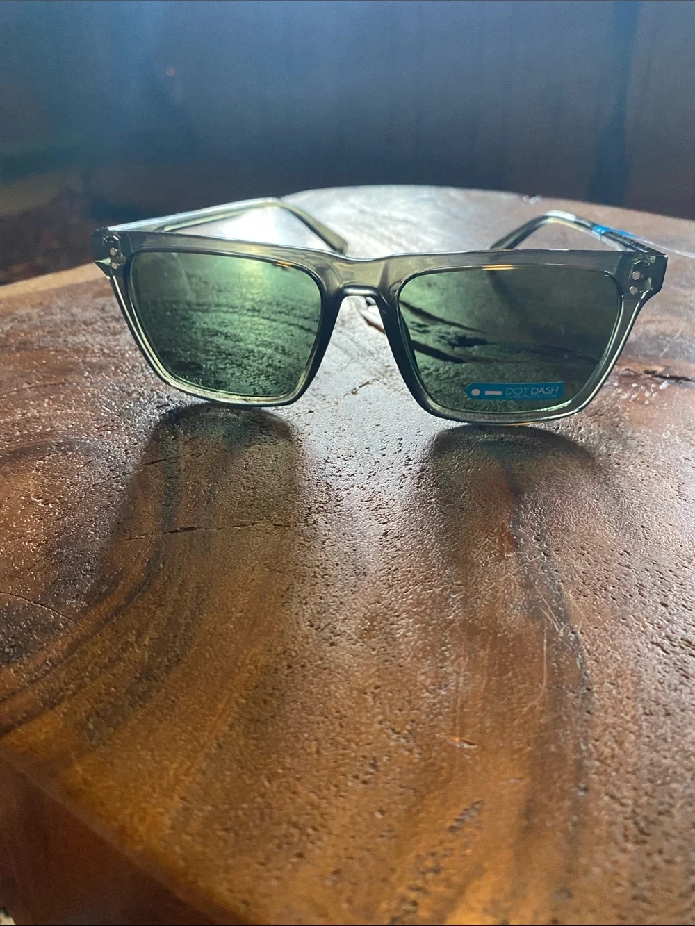🆕 Dot Dash Billabong Sunglasses BUZZY Vintage Green NEW Retro UV 400 Protection